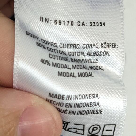 Anthro Akemi + Kin Lavender Grey Cross Drape Ruched Long Sleeve Top Size S - Picture 6 of 9